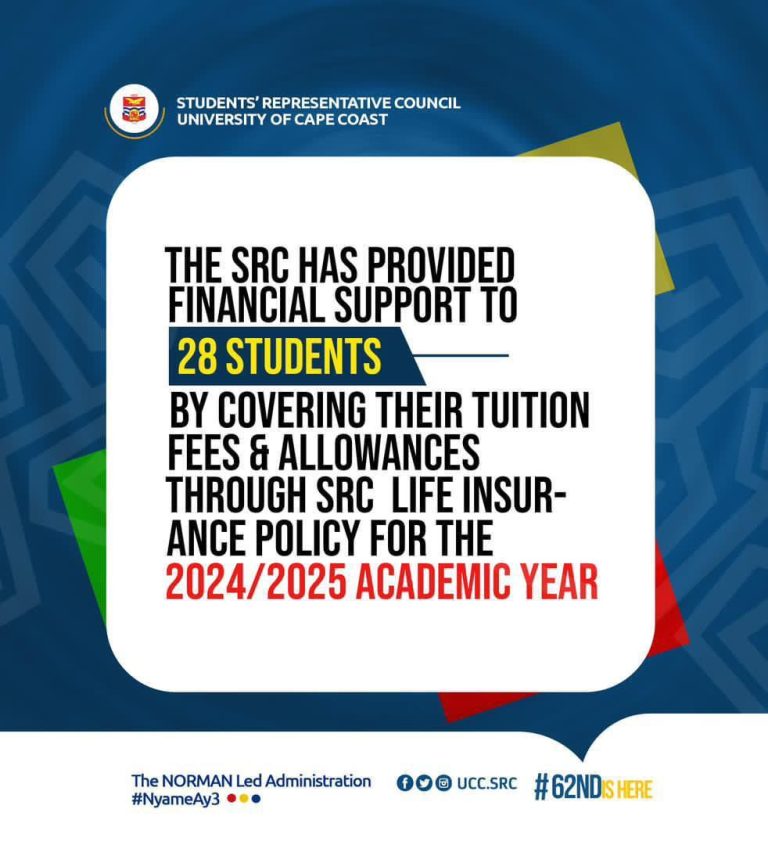 28 UCC students benefit from SRC Life Insurance