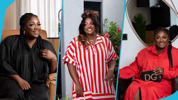 Tracey Boakye Looks Effortlessly Chic in a Red Long-Sleeve Dress Styled with a Dolce & Gabbana Bag