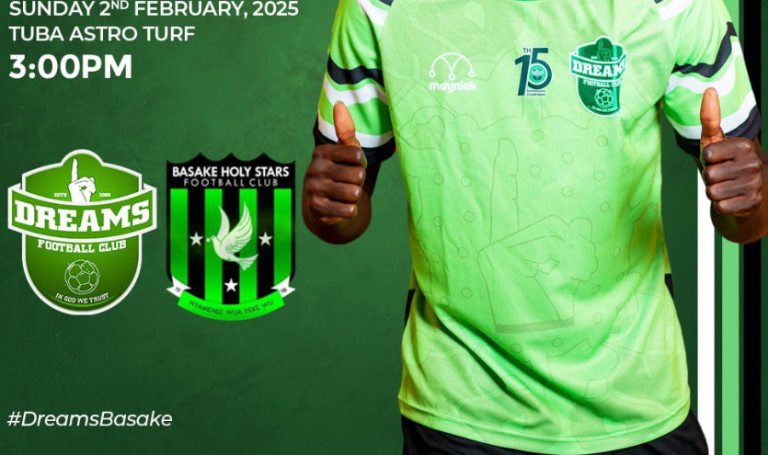 GPL 2024/25: Relegation-threatened Dreams FC host Basake Holy Stars