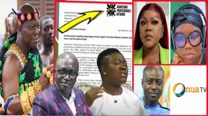 Warning Letter From Mahnyia To Onua TV; Tikesee Fires Onua TV & Afia Pokuaa Over Attacks On Otumfour