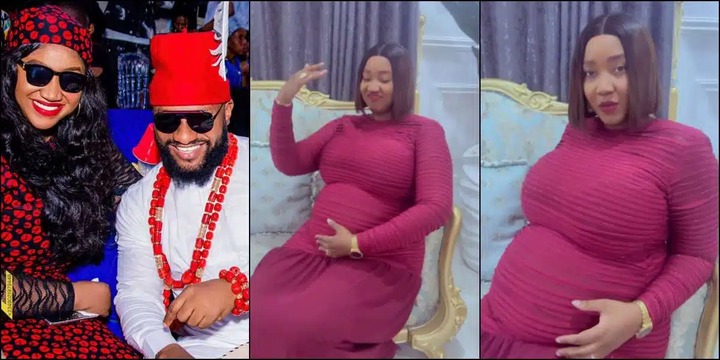 Yul Edochie praises Judy Austin as she shows off her baby bump