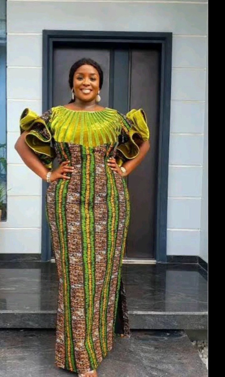 How To Stylishly Design Your Ankara Kaftan As A Mature Lady.