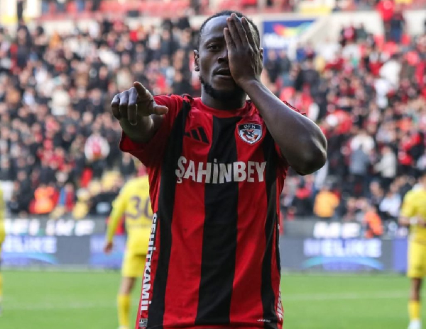 Emmanuel Boateng scores in Gaziantep’s 2-1 victory over Hatayspor