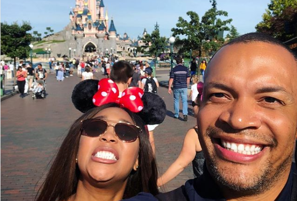 Pics! Minnie Dlamini-Jones And Her Hubby Take On Disneyland Paris