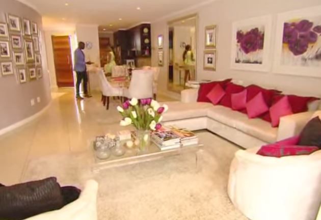 bonang matheba's living room